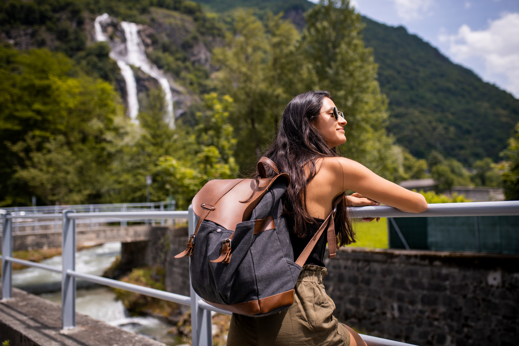 Solo Traveler Exploring Nature